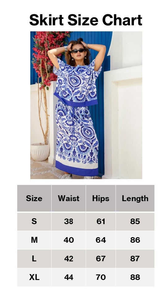 Azulejo Set (Skirt &Blouse)