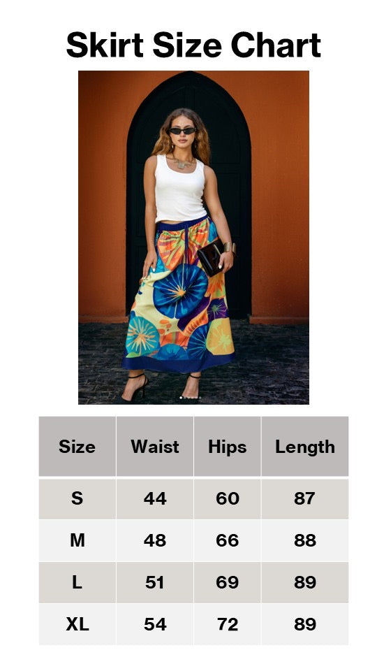 Aurora Skirt β Tropical Bloom