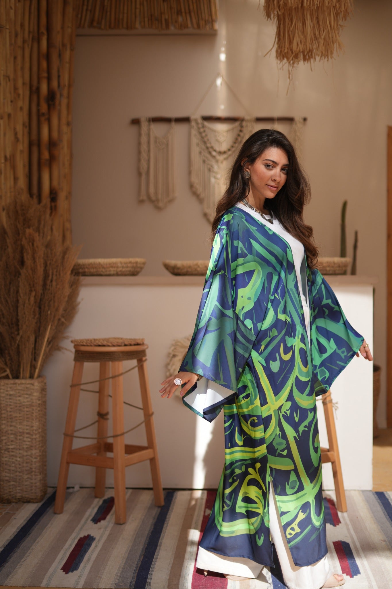 Emerald Tide Kaftan