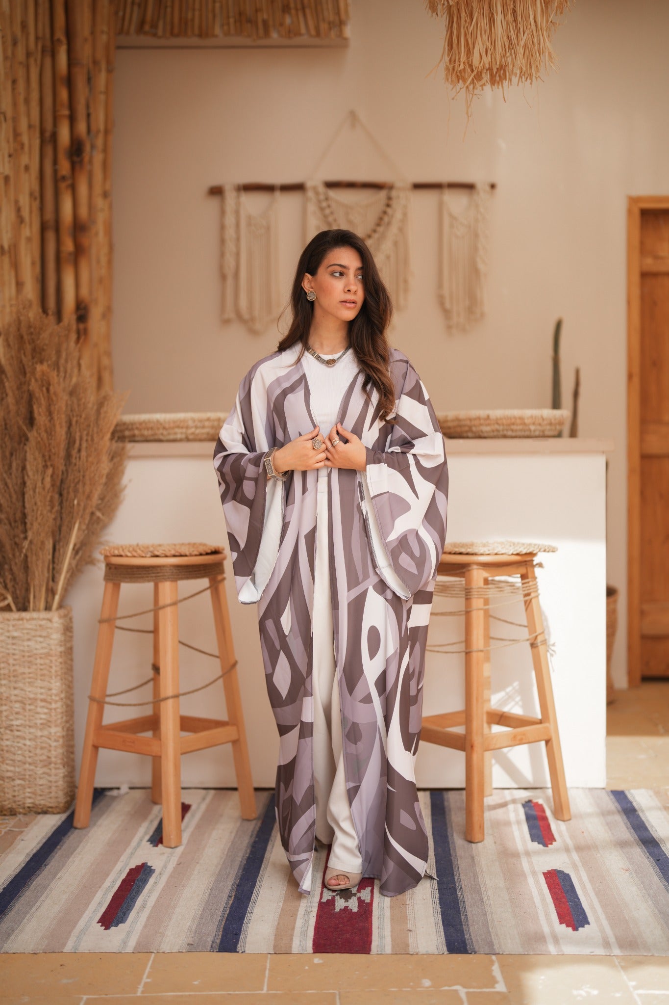 Mist Calligraphy Kaftan