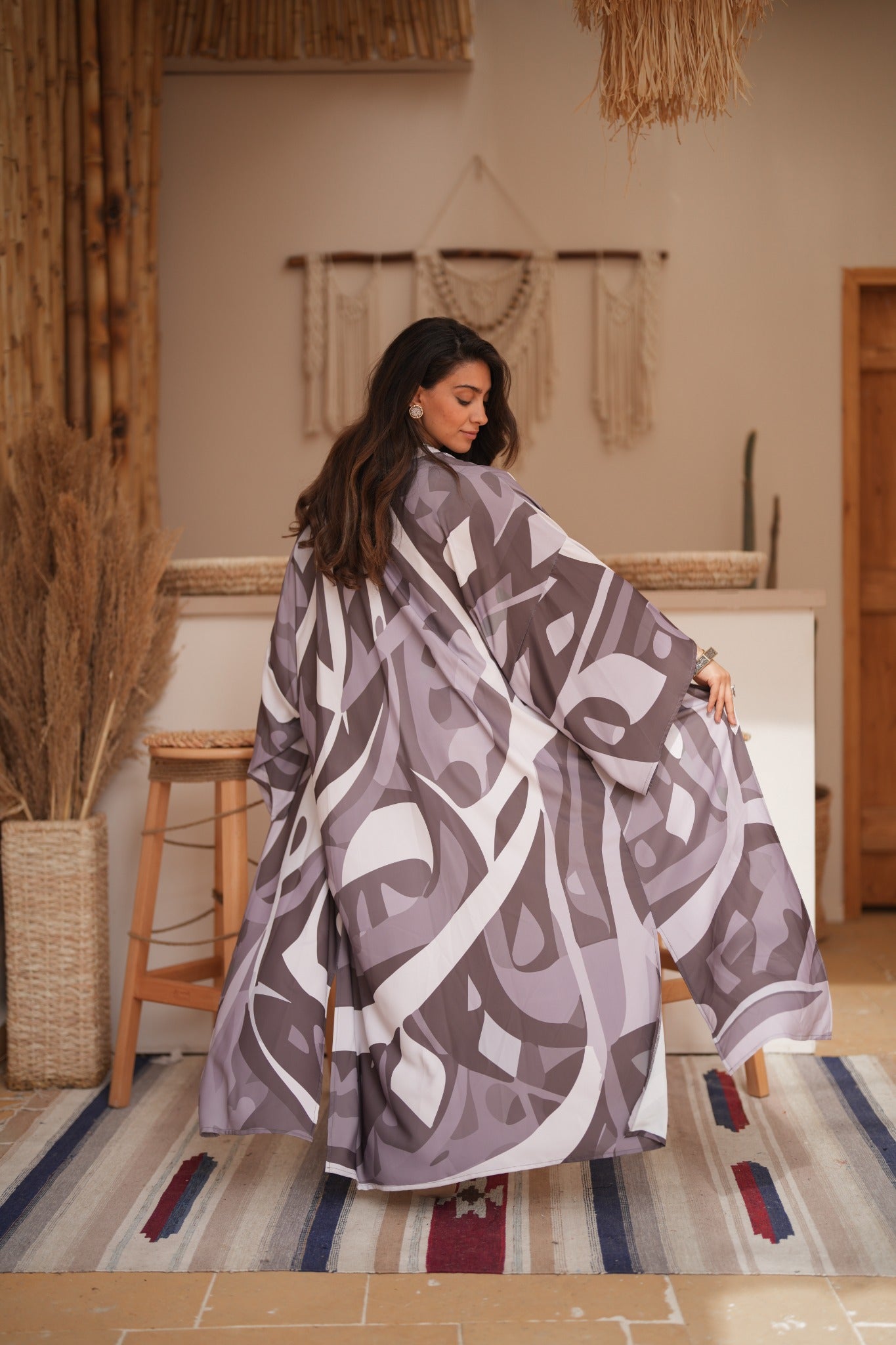Mist Calligraphy Kaftan