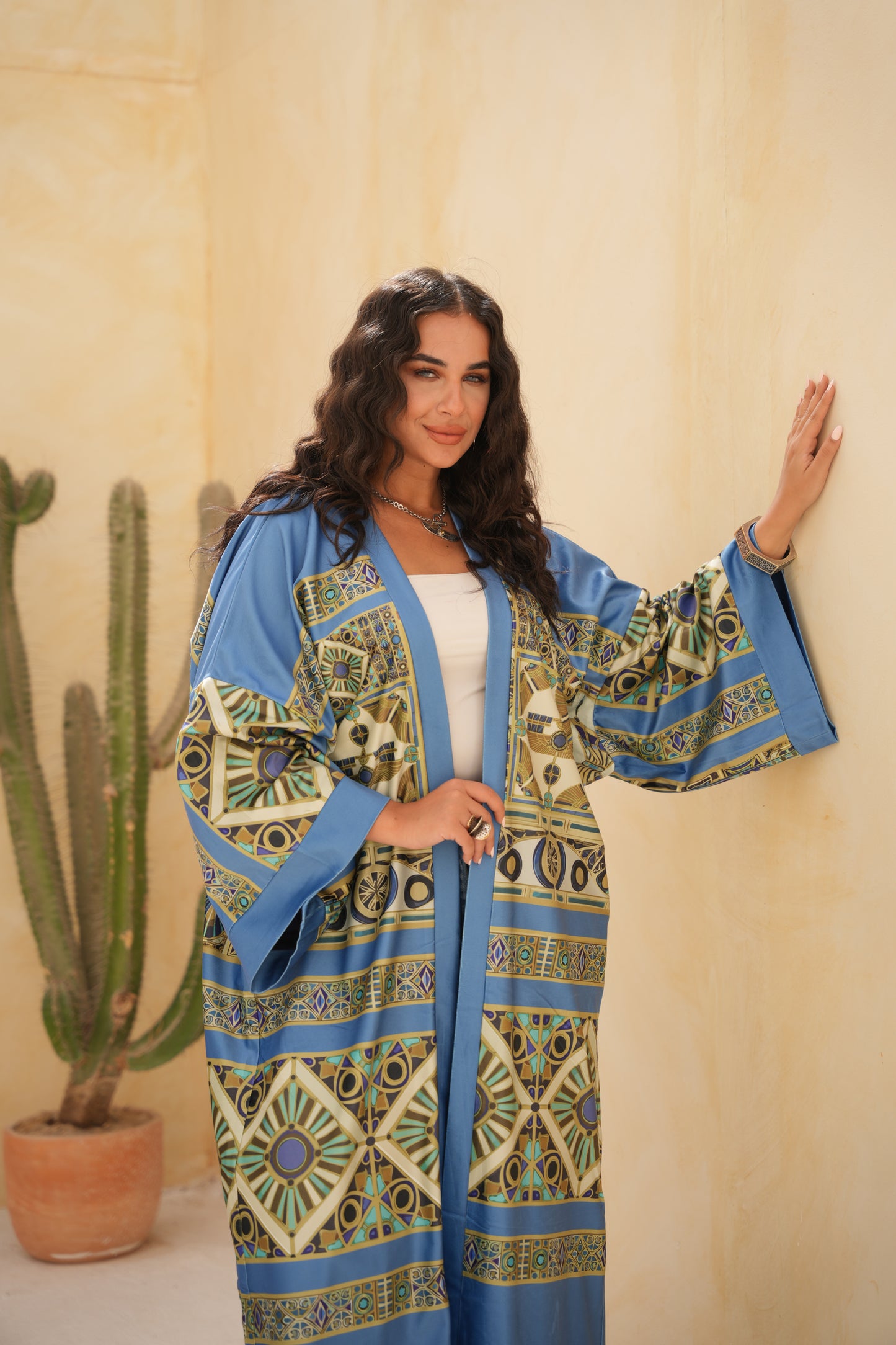 The Azure Nile Kaftan