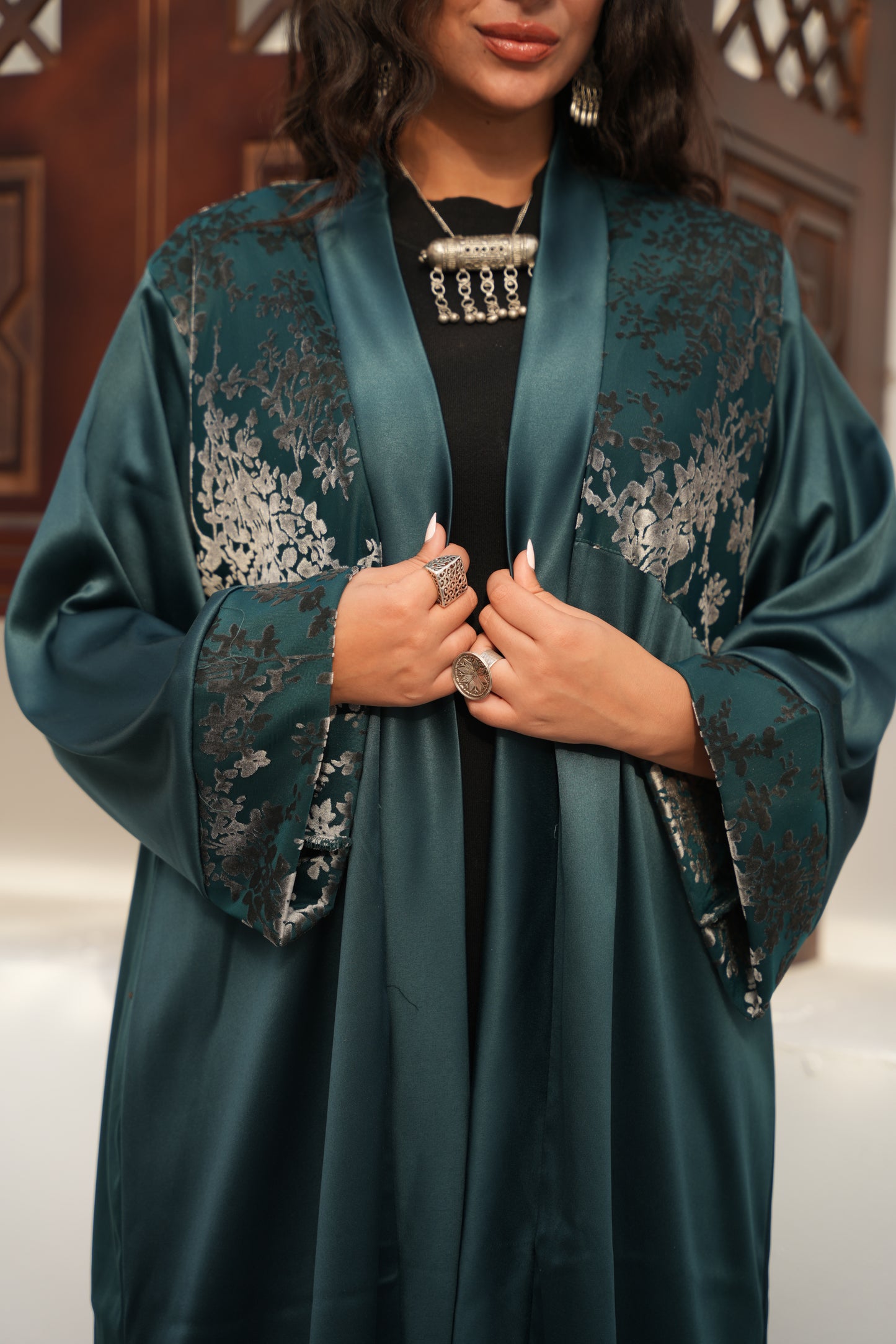 Satin kaftan