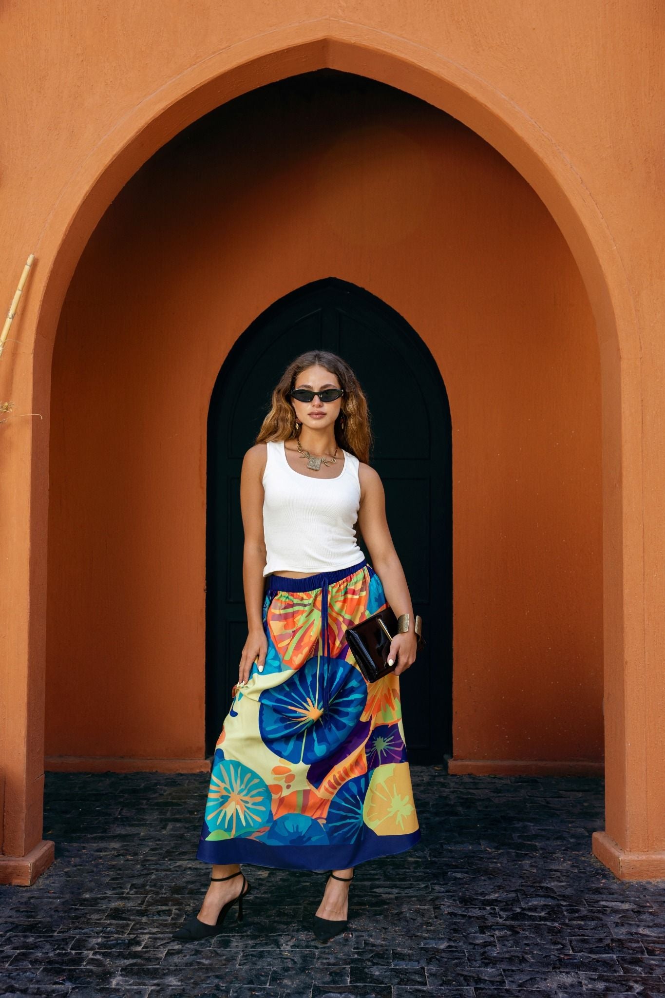 Aurora Skirt β Tropical Bloom