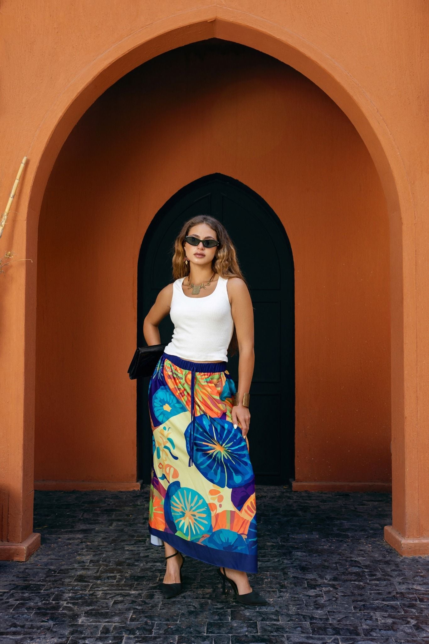 Aurora Skirt β Tropical Bloom