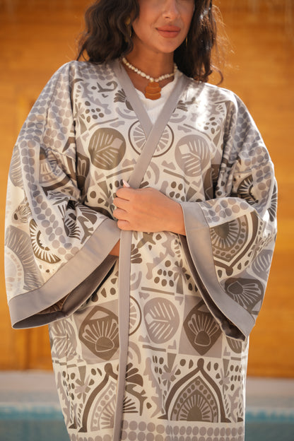 Geometric dunes kaftan