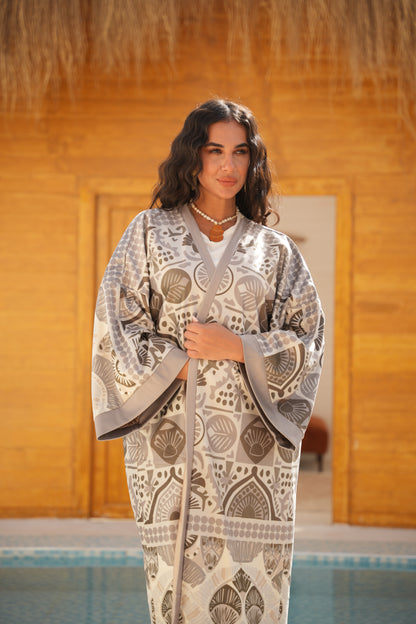 Geometric dunes kaftan