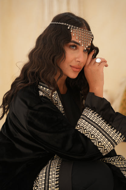 Embroidered Royal Velvet Kaftan