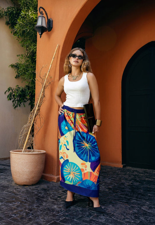 Aurora Skirt – Tropical Bloom